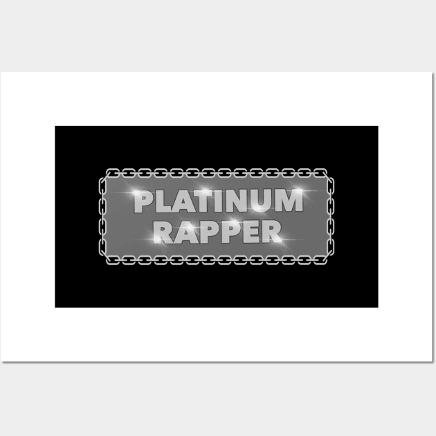 PLATINUM RAPPER Wall Art by DRAWGENIUS